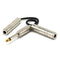 8" Long 6.35mm Plug Male To Twin 6.5mm Mono Female Audio Y Splitter