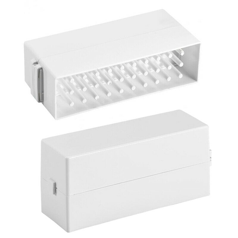 Nail Drill Bits Holder Dustproof Stand Displayer Organizer Container 30 Hol I9K3