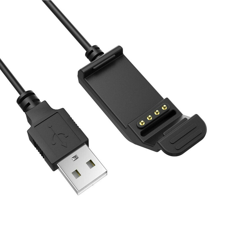 USB Charge Charging Data Clip Cable Replacement For Garmin Edge 20 25 Black