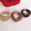 50Pcs Hot Mixed Color Baby Girl Tiny Hair Bands Elastic Ties Ponytail Holder