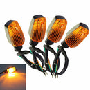 4pcs 12V Universal Motorcycle Turn Signal Indicator Turning Light Lamp Amber ME