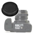 Black Body Cap Lens Rear Cap for All Canon Camera DSLR SLR mu