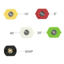 Pressure Washer Spray Nozzle Tips Multiple Degrees,1/4 Inch Quick Connector