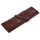 1 pc Case PU Leather Pen Pencil Case Pencil Bag Cosmetic Brush Bag R3R8
