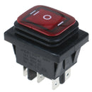 1PC 30A/250V 6Pin Waterproof  Auto Boat Toggle Rocker Switch with LED 12V220V JR