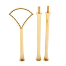 1 set 2 3 Tier Cake Plate Stand Heavy Metal Center Handle Fitting Hardware