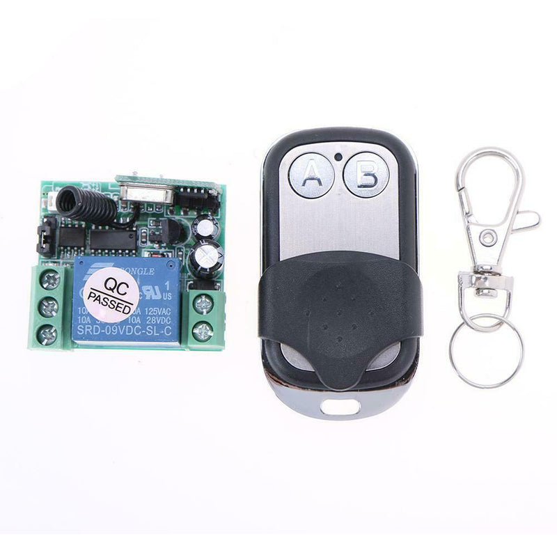 12V One Way Remote Control Switch Receiver Module RF 433MHz Transmitter