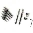 7pcs 3-point Wood Countersunk Head Drill Reaming Drill Bit Woodworking Tool
