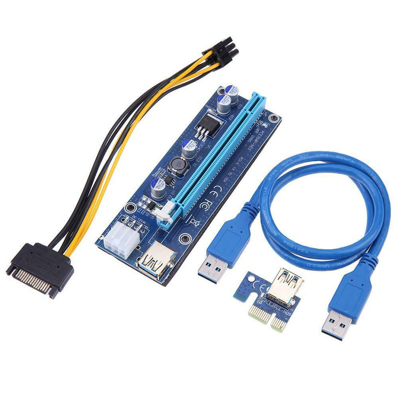 60cm PCI-E Riser1 X 16X PCI-E USB3.0 009S Adapter Card Cable for BTC Miner