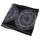 Women Men Accessories Fashion Long Scarf Shawl Large Print Retro Unisex Bla T6N1