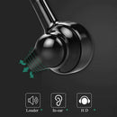 Handsfree Business Bluetooth Headphone With Mic Voice Control Wireless Blue L1Q6