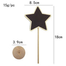 10 x Mini Star Wood Chalkboard Blackboard Message Table Number Wedding Decor