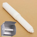 White Plastic Replacement Toilet Roll Holder Roller Insert Spindle Spring BX