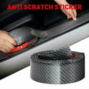 Auto Car Carbon Fiber Door Plate Bumper Sill Scuff Cover AntiScratch M6J8 F3Z9