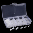 150Pcs M2 M2.5 M3 M4 M5 Nylon Hex Screw Bolt Nut Washer Assortment Kit  BX