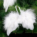 White Feather Angel Wings Christmas Tree Decoration Hanging Xmas Ornament 10pcs