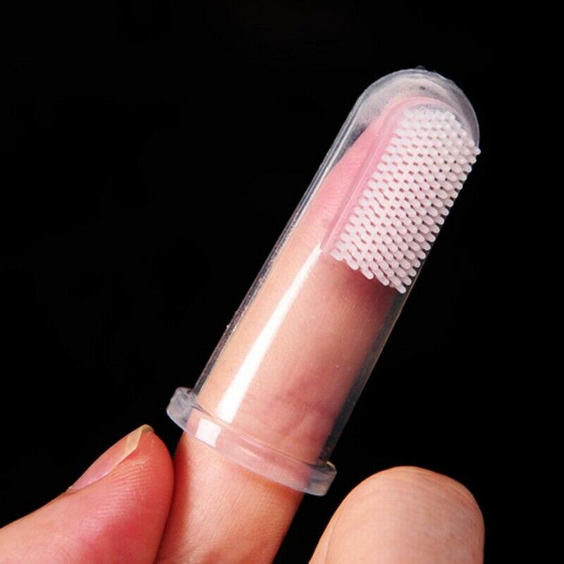 5Pcs Super Soft Pet Finger Toothbrush Teddy Dog Brush Bad Breath Tartar Tee