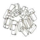 40 x Metal Leather Bag Strap Belt Web Adjust Tri-glide Buckle Slider 32x16mm