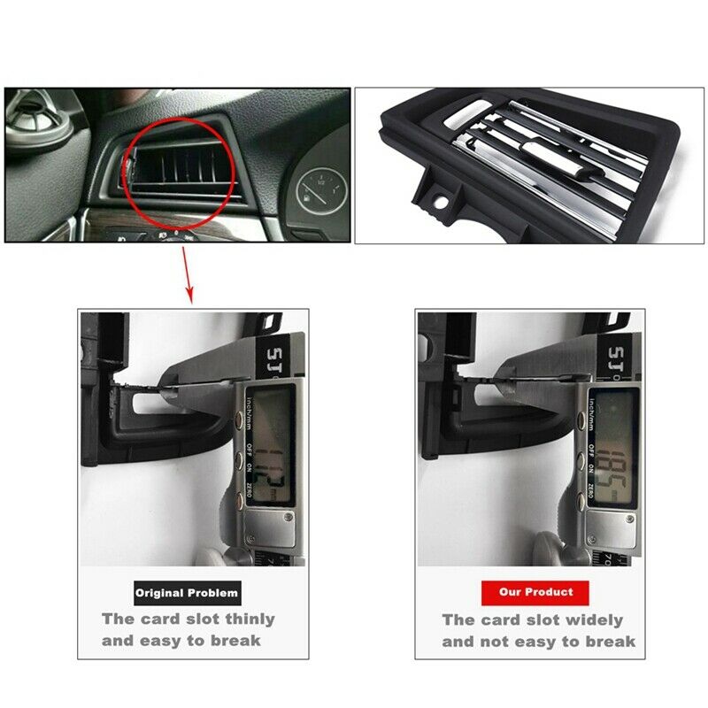 New Left Console Grill Dash Air Grille Cover Fit for Bmw 5 Series 520 523 5 P6D7