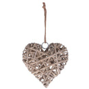 Natural Wicker Heart Wreath Country Wedding Christmas Party Hanging Decor