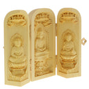 Buddha Statue Carved Locker Box Sculpture Decoration Made of Boxwood Style-2