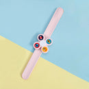 Silicone Gyro Rotation Baby Insect Anti-mosquito Bracelet Wristband (Pink) A