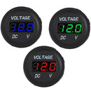 12V 24V Car Marine Motorcycle LED Digital Voltmeter Voltage Meter Battery Gauge