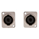 2 Pieces Speakon 4 Pin Female Jack Compatible Audio Speaker Cable Connector