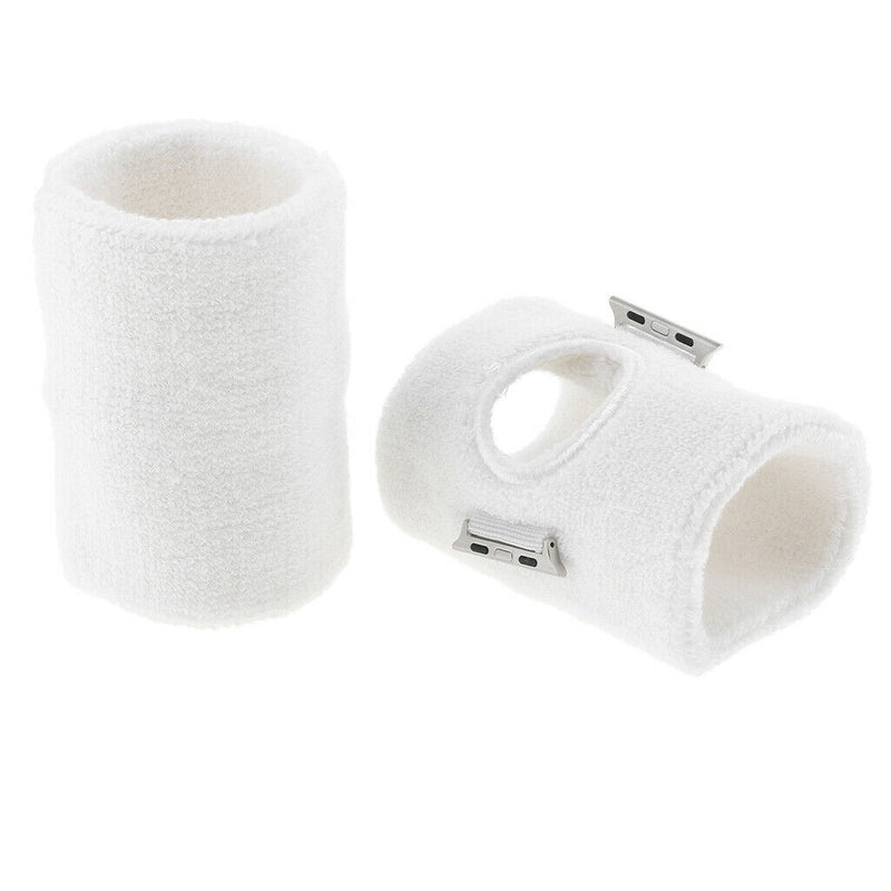 Wristband Sports Fitness Smart Watch Bracer Band for iWatch 1 2 3 38mm White