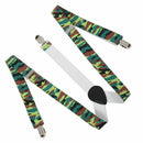 Army Green - Funky Trendy Men Suspender Braces U9B1