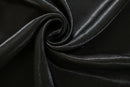 100x200cm Modern Satin Window Room Curtain Tulle Drape Panels Decor Black