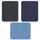 Iron On Denim Patches For Clothing Jeans 12 Pcs, 3 Colors (4.9 inch X 3.7 i