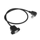 Elbow Connector USB-B/F to USB-B/M Charging Data Cable for Printer Scanner
