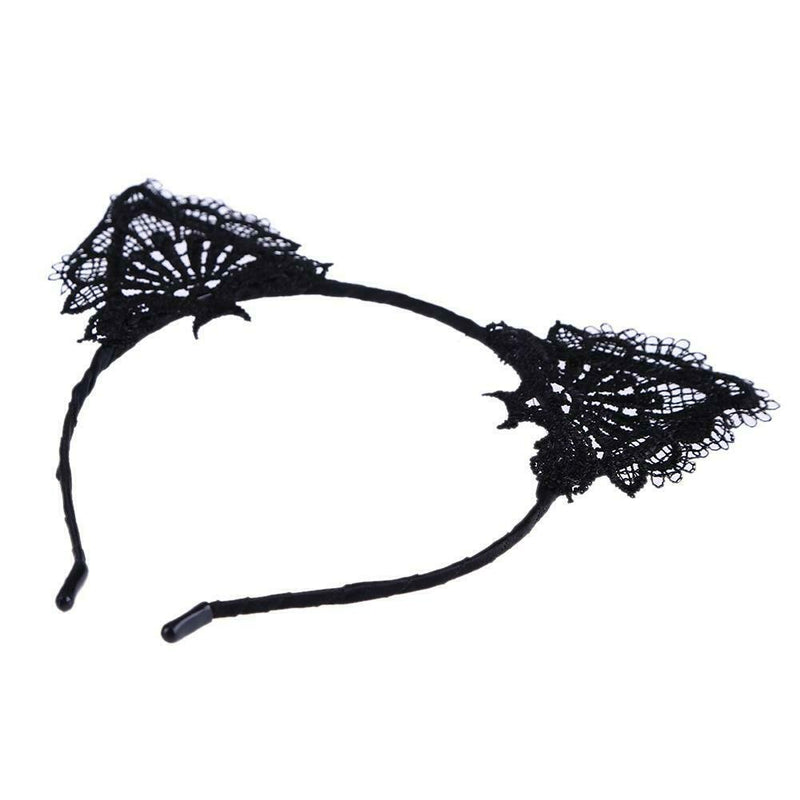Sexy Summer Girls Lace Cat Ear Headband Hairband Princess Hair Accessories