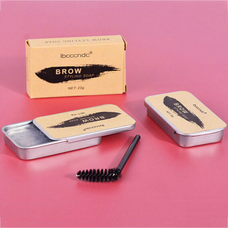 Eyebrow Shaping Soap Long Lasting Eye Brow Makeup Styling Gel Wax with BrushFT