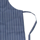 Waterproof Bib Apron Nylon Blue And White Stripe Restaurant