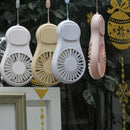 Mini Portable Fan Cute Cartoon Small Fan Handheld Charging Fan With Mirror