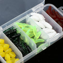 70pcs Soft Silicone Fishing Lures Grub Worm Insects Imitation Corn Niblet