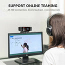 2K USB Webcam with Mic Microphone for Video Calling Conference Skype Gaming