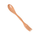 1pcs Quality Wooden Spoon Forks Set Natural Wood Cutlery Coffee Tea Spoons BX