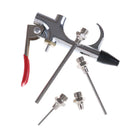 5pc Air Compressor Blow Gun Tool Kit 3 Nozzles Inflation Needle Spray Blower TE
