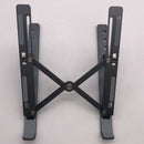 Gray Laptop Stand Portable 6 Heights Adjustable Aluminum Desktop Ventilated