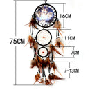 Wolf Style Handmade Dream Catcher Feathers Wall Hanging Decoration Ornament