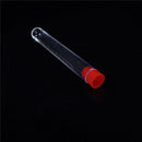 10pcs 16x100mm Clear Plastic Test Tubes with Caps Lab Round Bottle Tubes FT