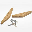 Natural Wood Coat Hook Clothes Hanger Wall Hanger Bathroom Storage Rack Tow T4E4