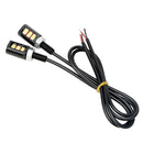 2x White Car Motorcycle 3 LED 6000K Number License Plate Light Screw Bolt Lamp