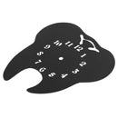 Creative Teeth Acrylic Mirror Wall Clock Home Decoration Wall Clock-Black R2A5