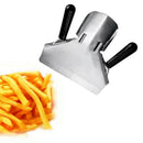Stainless Steel Food Shovel Chip Scoop Food Shovel Popcorn Shovel 2-Handle