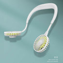 Portable 3 Speed Neckband Fan USB Rechargeable Travel Wearable Air Cooler