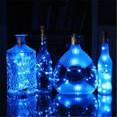 2M 20 LED Cork Shaped Wine Bottle Copper Wire String Fairy Light Blue ST494-005